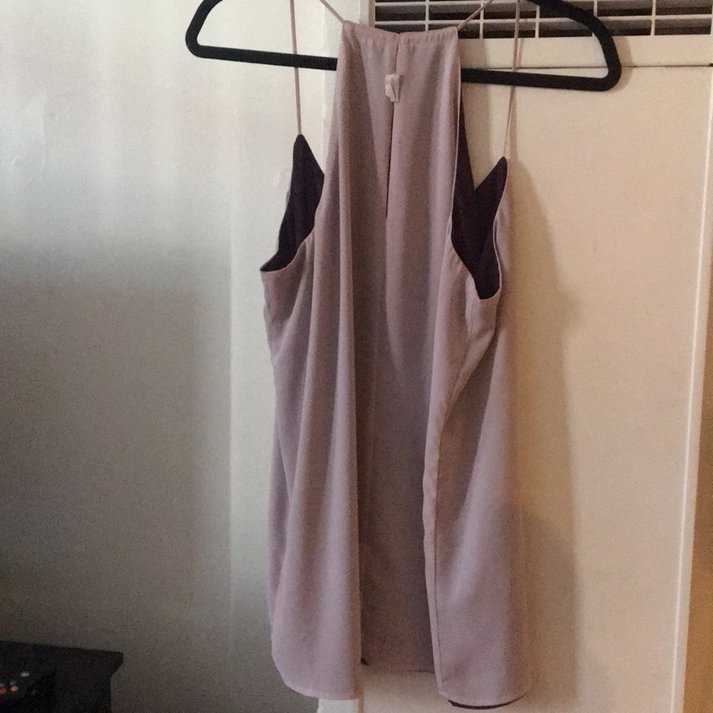 Express Purple and Light Pink Double-Layer Cami Top - Picture 5 of 6